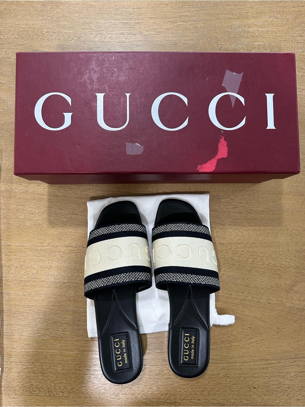 Gucci Women's Logo Slide Sandals (Size 37)